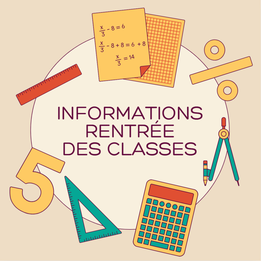 Plan de la rentrée 2025/2026