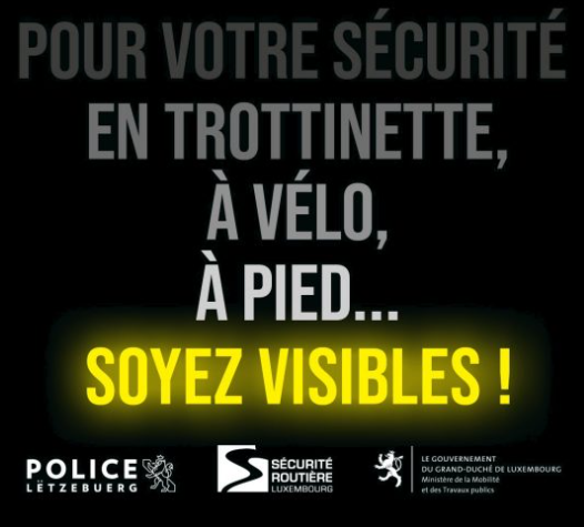 Campagne de sensibilisation « Soyez visibles – Sidd siichtbar »